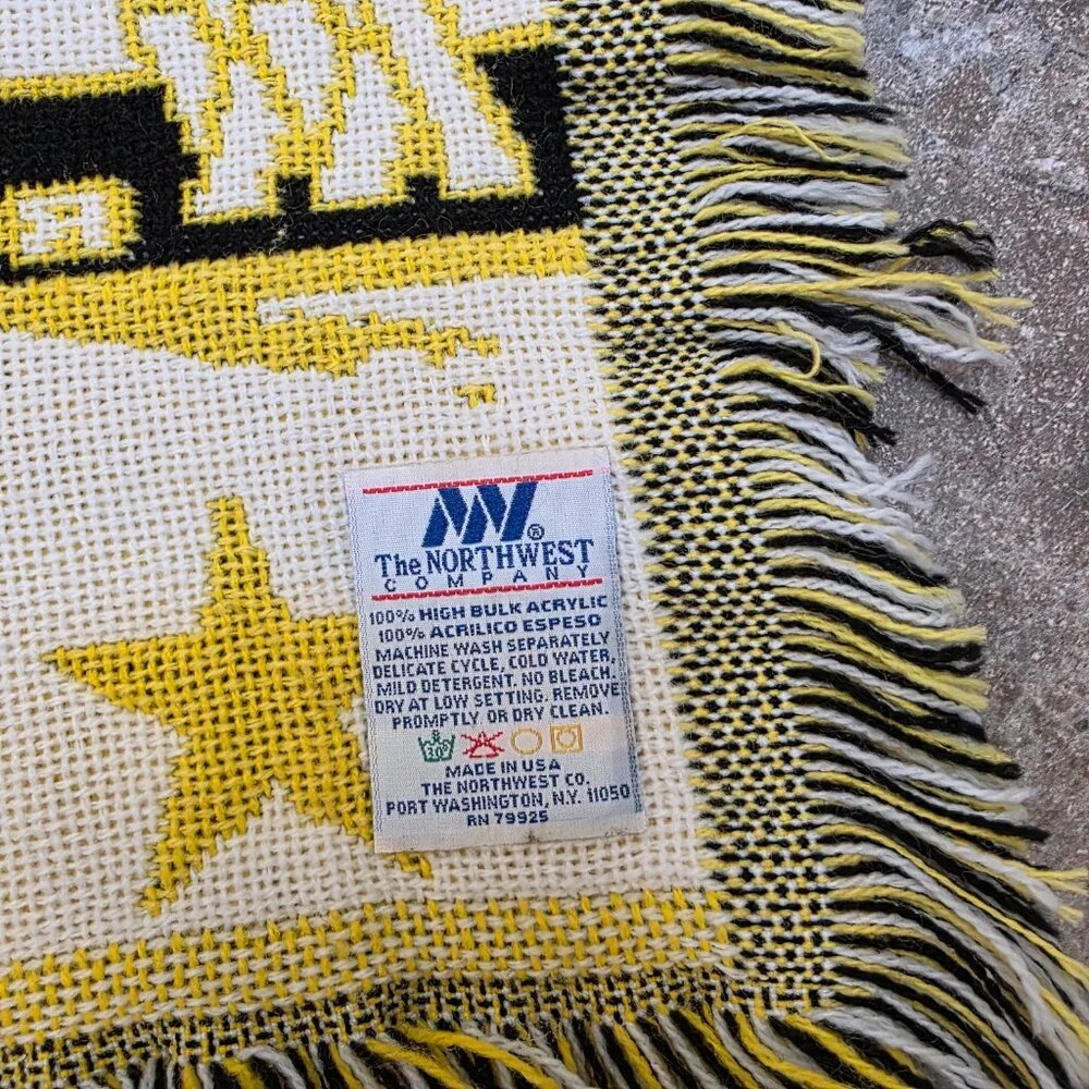 Vintage Pittsburgh Steelers Blanket The Northwest Company Throw Made In USA
